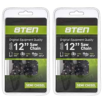 Amazon.com: 8TEN Chainsaw Chain 12 inch .043 3/8 44 Drive